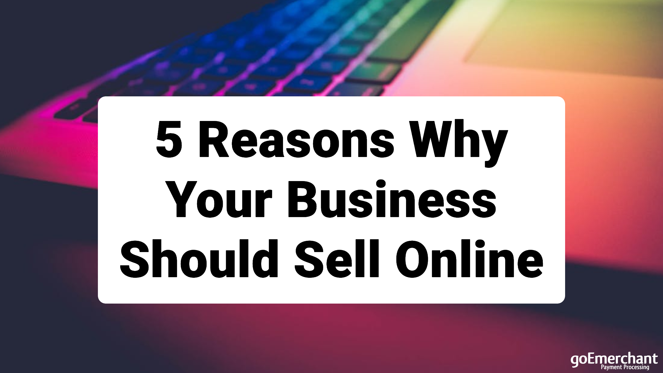 5 Reasons to Become an Online Seller